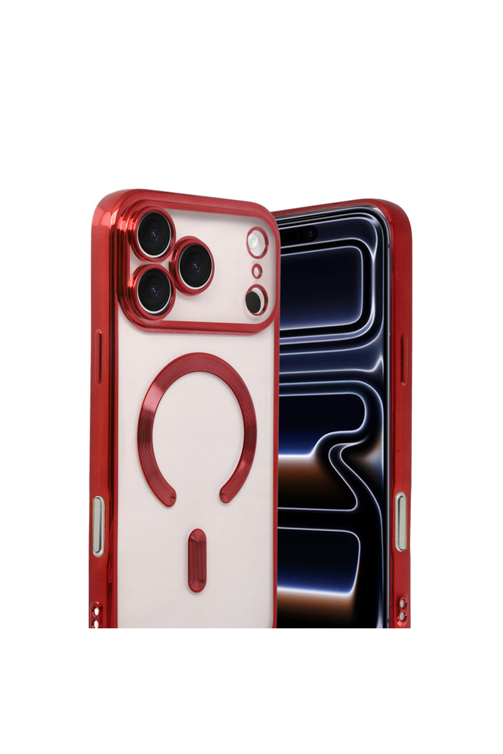 Apple iPhone 17 Pro Uyumlu Kross Magneticsafe Kapak - Kırmızı