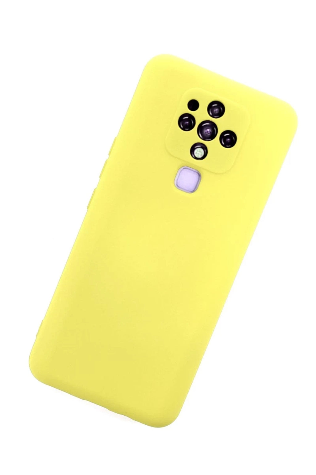 Tecno Camon 16 Uyumlu Kılıf Nano içi Kadife Silikon - Sarı