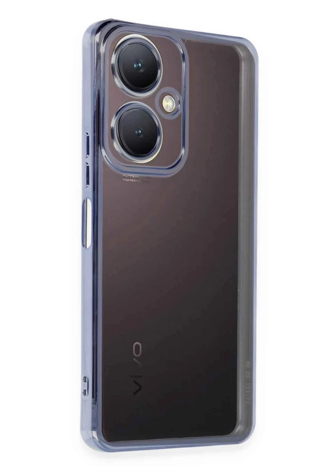 Vivo Y27 Uyumlu Kılıf Lensli Silikon - Açık Mavi