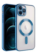 Apple iPhone 13 Pro Uyumlu Kılıf Kross Magneticsafe Kapak - Sierra Blue