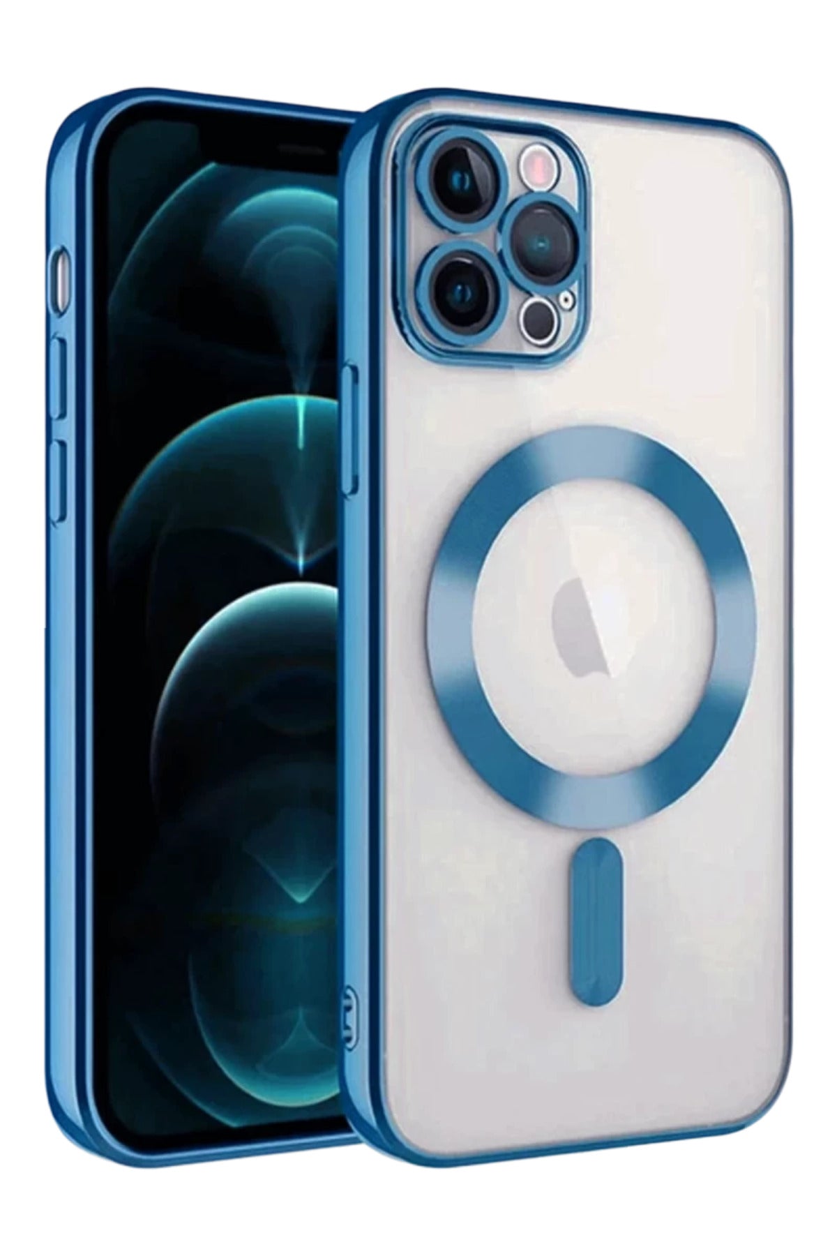 Apple iPhone 13 Pro Uyumlu Kılıf Kross Magneticsafe Kapak - Sierra Blue