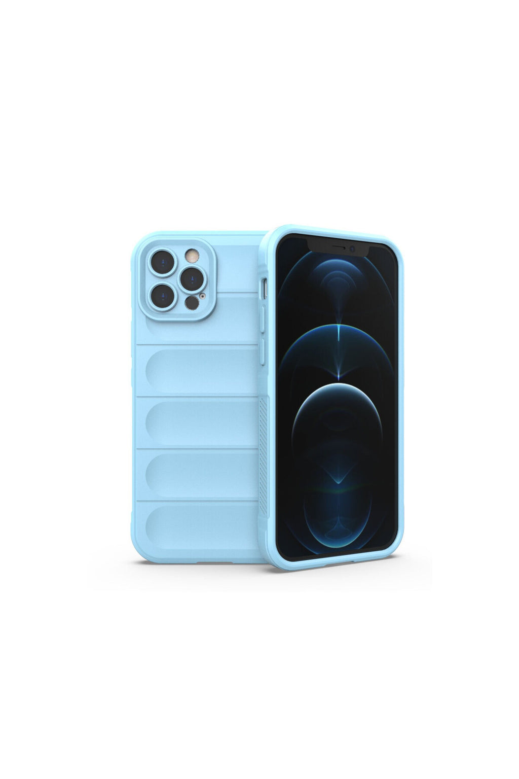 Apple iPhone 12 Pro Uyumlu Kılıf Optimum Silikon - Sky Blue