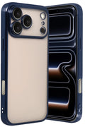 Apple iPhone 17 Pro Uyumlu Lensli Silikon - Lacivert