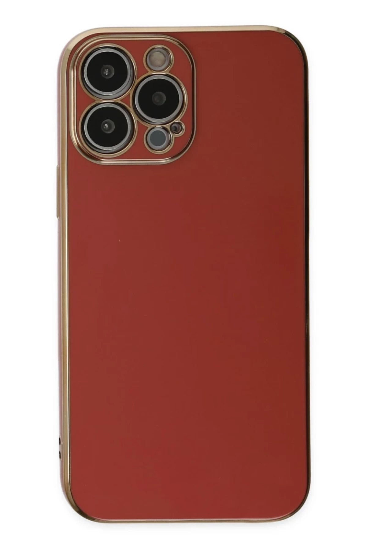 Apple iPhone 14 Pro Max Uyumlu Kılıf Volet Silikon - Kırmızı
