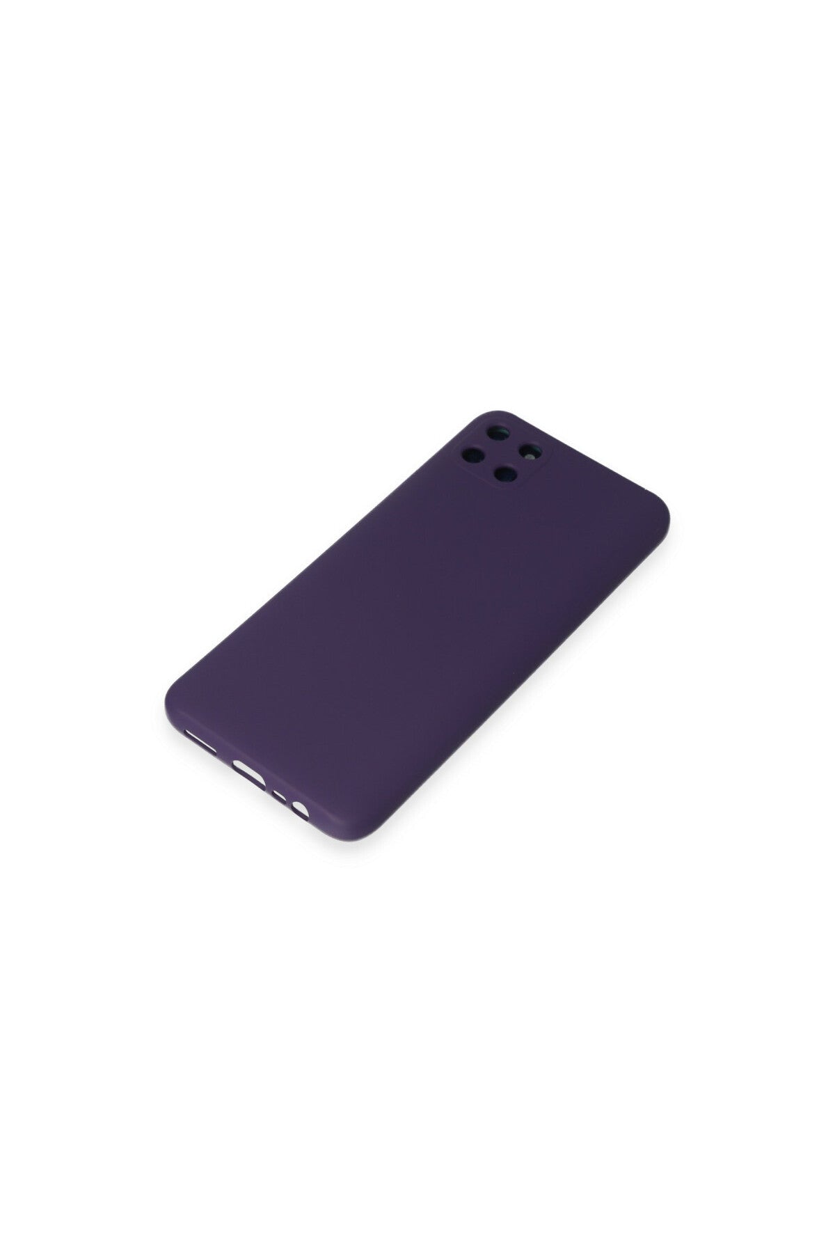 Realme C11 Uyumlu Kılıf Nano içi Kadife Silikon - Mor
