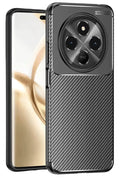 Tecno Spark 30 Uyumlu Kılıf Auto Focus Karbon Kapak - Siyah