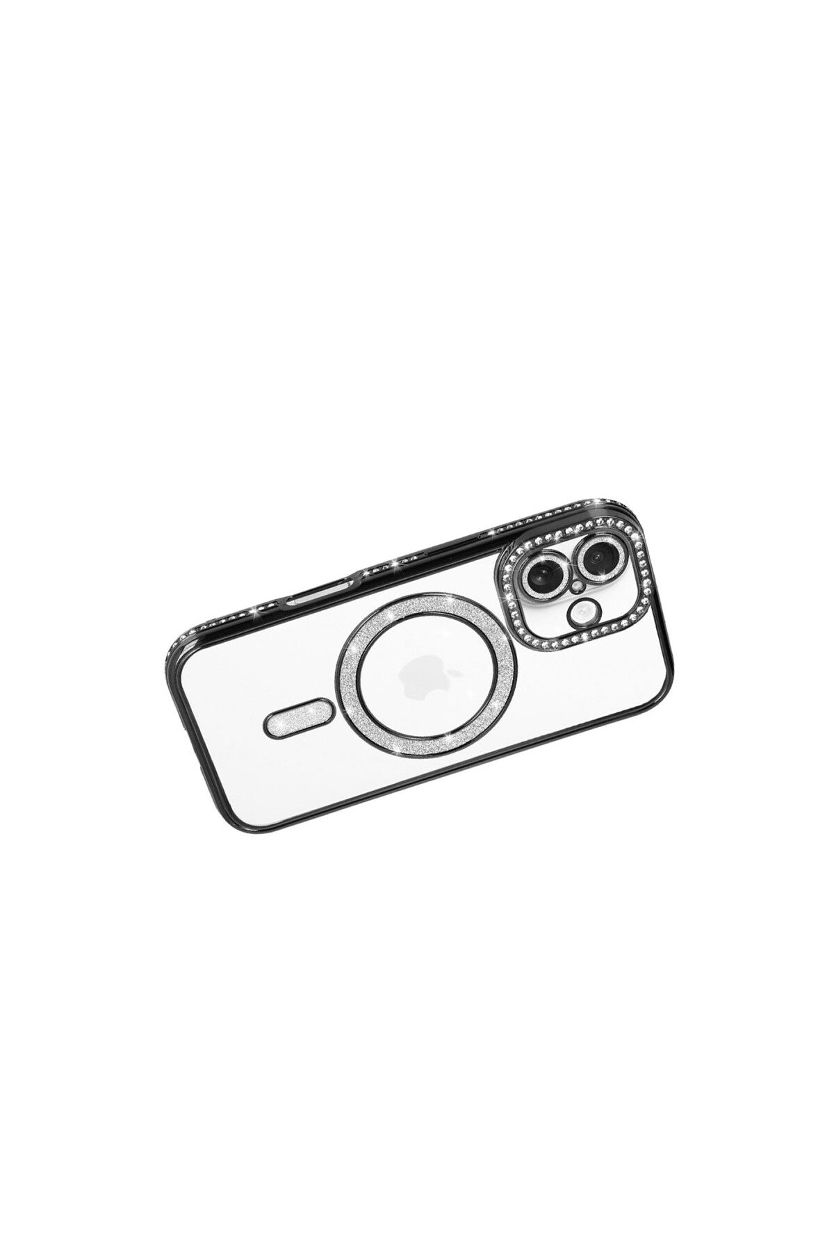 Apple iPhone 17 Uyumlu Joke Simli Magneticsafe Kılıf - Siyah