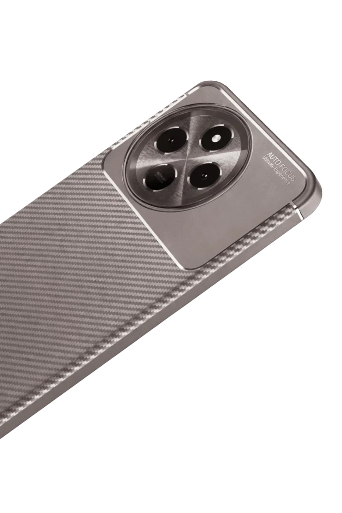 Tecno Spark 30 Pro Uyumlu Kılıf Auto Focus Karbon Kapak - Gri
