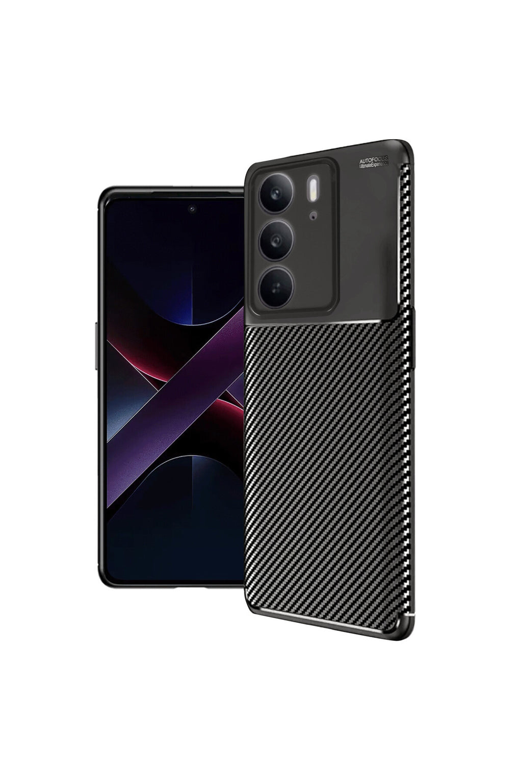 Realme C75 4G Uyumlu Auto Focus Karbon Kapak - Siyah