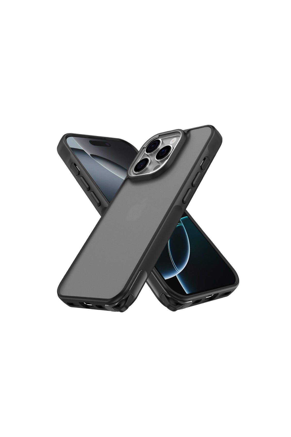Apple iPhone 16 Pro Max Uyumlu Kılıf Elegant Kapak - Siyah