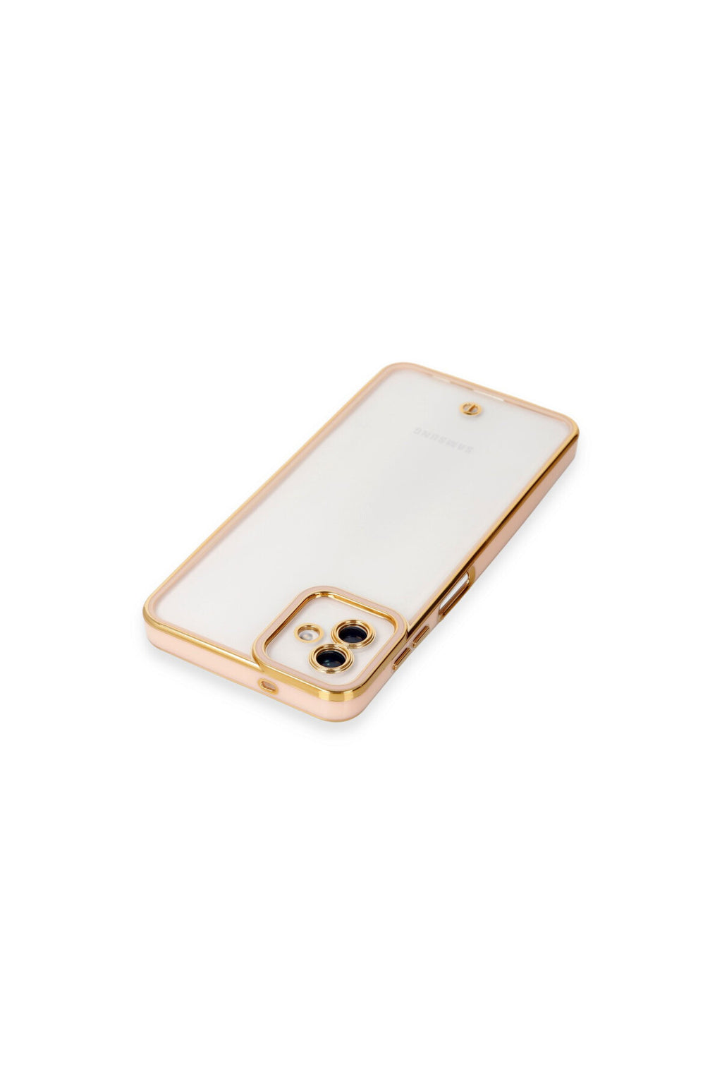 Samsung Galaxy A04 Uyumlu Kılıf Liva Lens Silikon - Rose