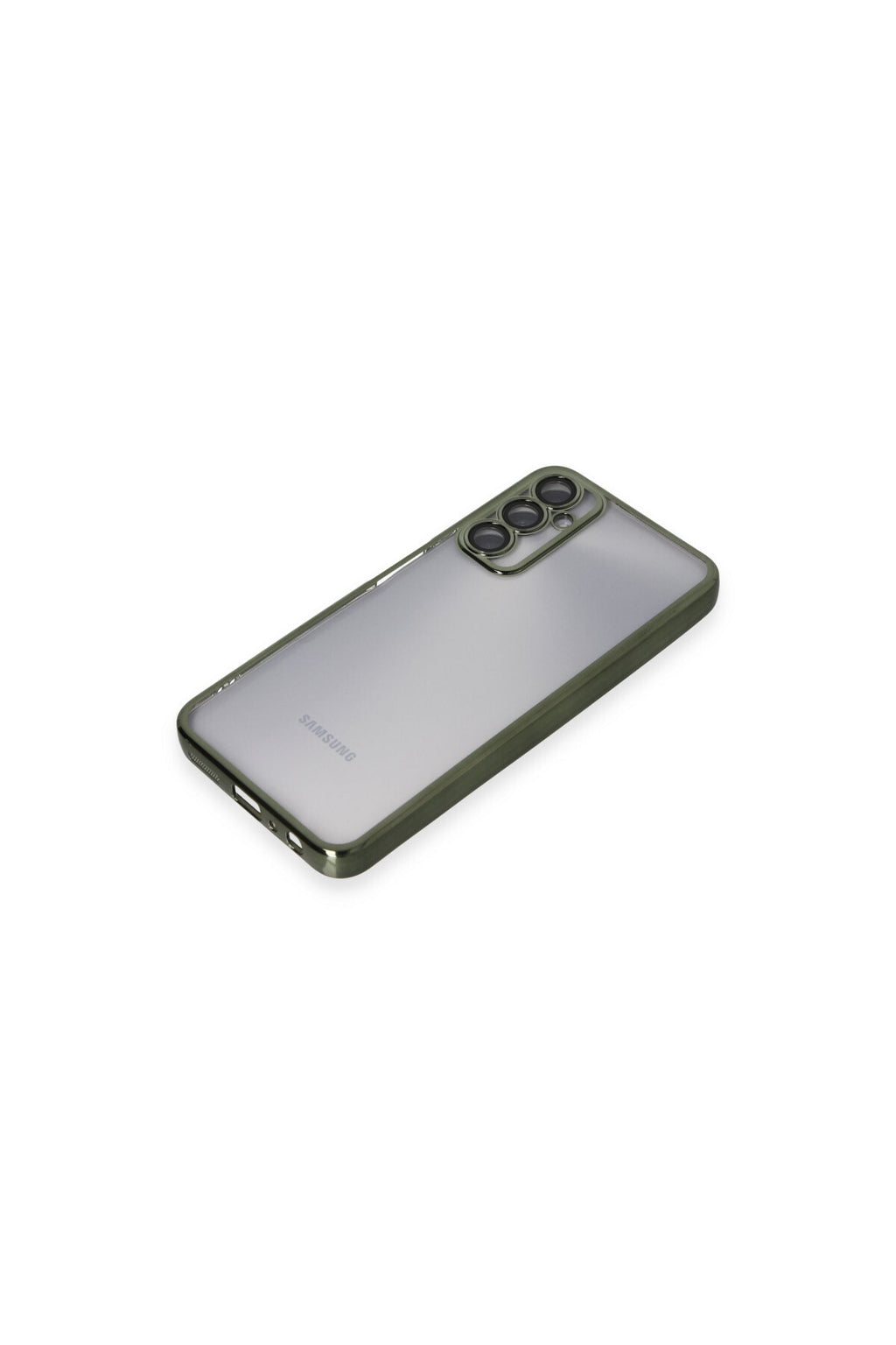 Samsung Galaxy A05S Uyumlu Kılıf Lensli Silikon - Yeşil