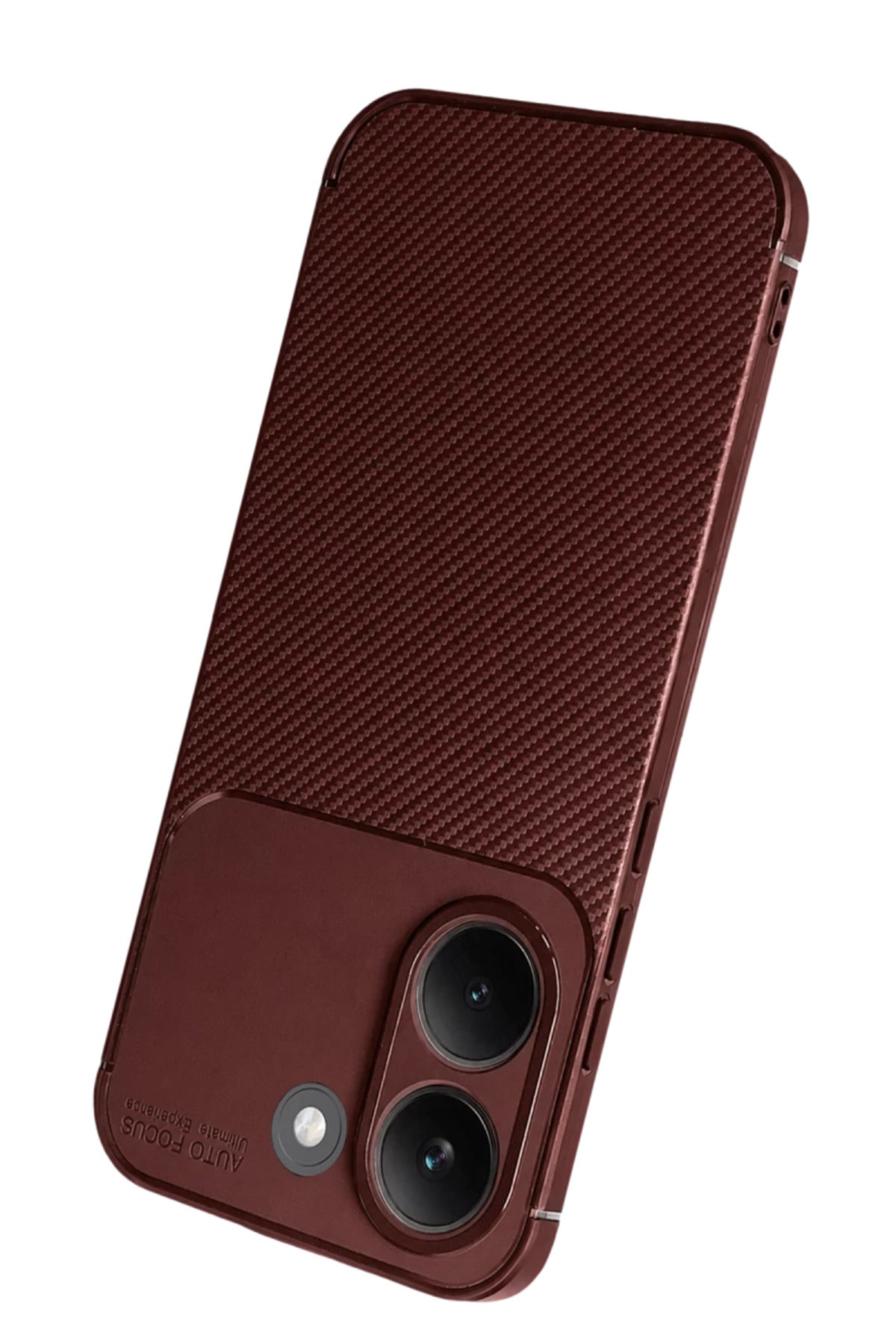 Xiaomi Poco X8 Pro Uyumlu Auto Focus Karbon Kapak - Bordo