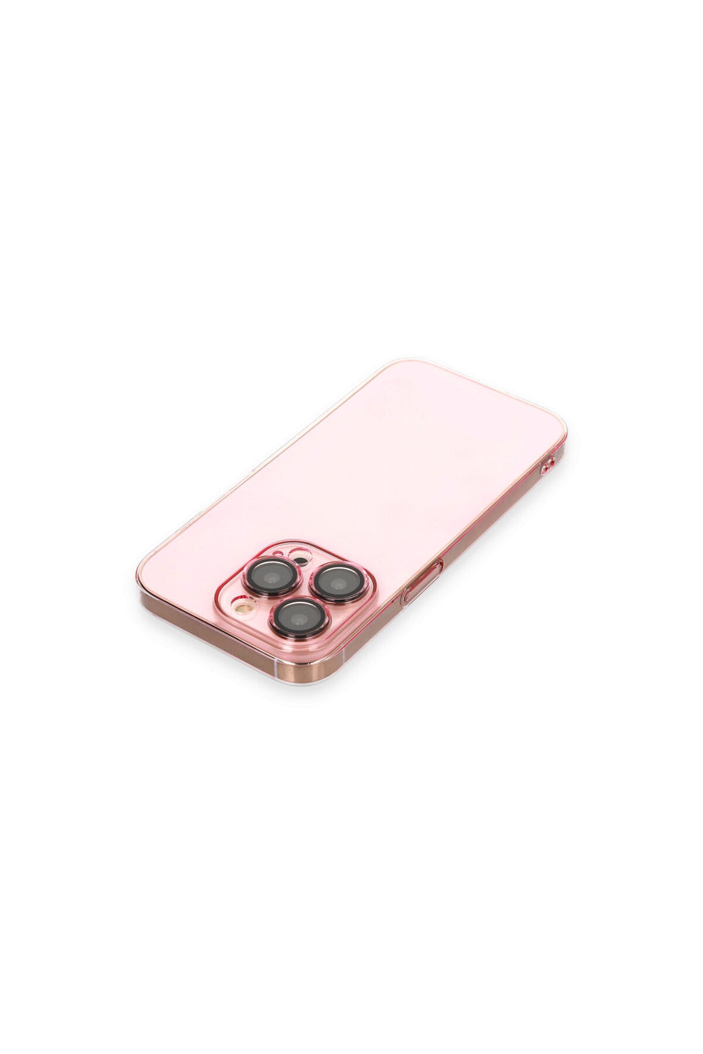 Apple iPhone 13 Pro Max Uyumlu Kılıf Armada Lensli Kapak - Rose Gold