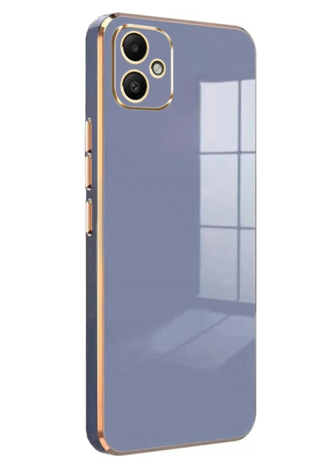 Samsung Galaxy A05 Uyumlu Kılıf Volet Silikon - Mavi