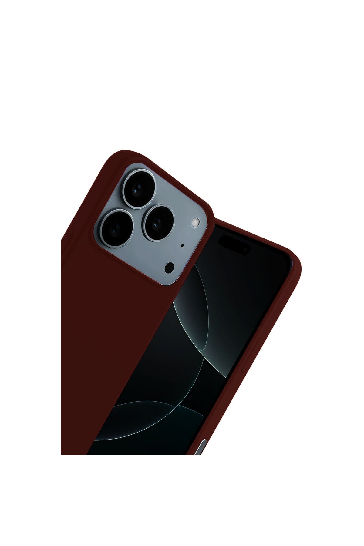 Apple iPhone 17 Pro Uyumlu Nano içi Kadife Silikon - Bordo