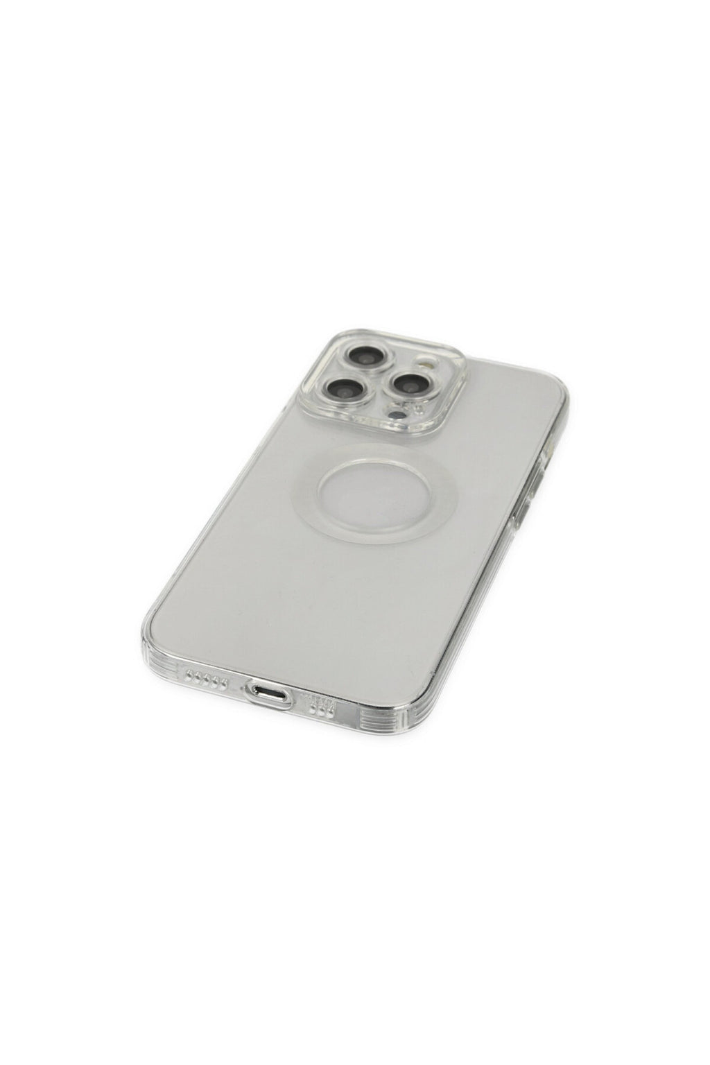 Apple iPhone 14 Pro Uyumlu Kılıf Santa Lens Silikon - Şeffaf