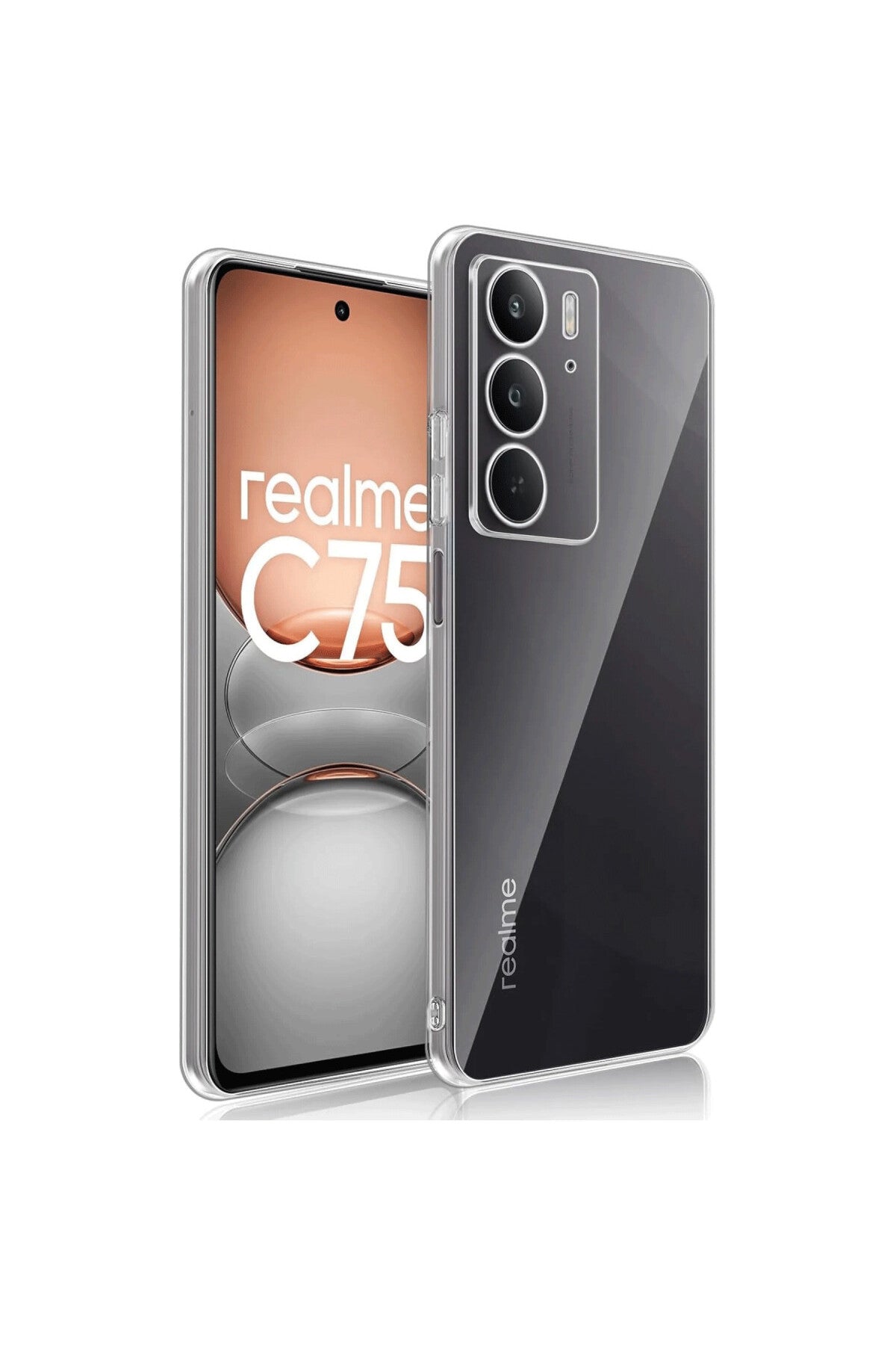 Realme C75 Uyumlu Kılıf Lüx Şeffaf Silikon