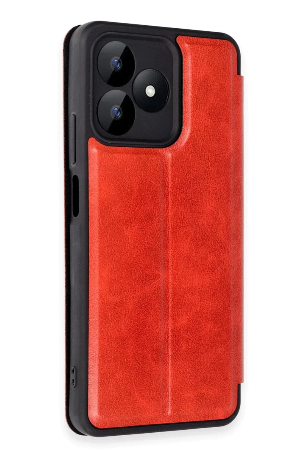 Realme Note 50 4G Uyumlu Kılıf Flip Cover - Kırmızı