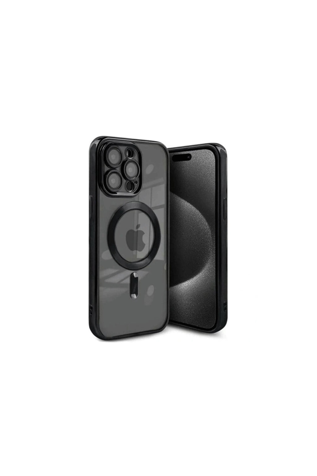 Apple iPhone 15 Pro Max Uyumlu Kılıf Kross Magneticsafe Kapak - Siyah