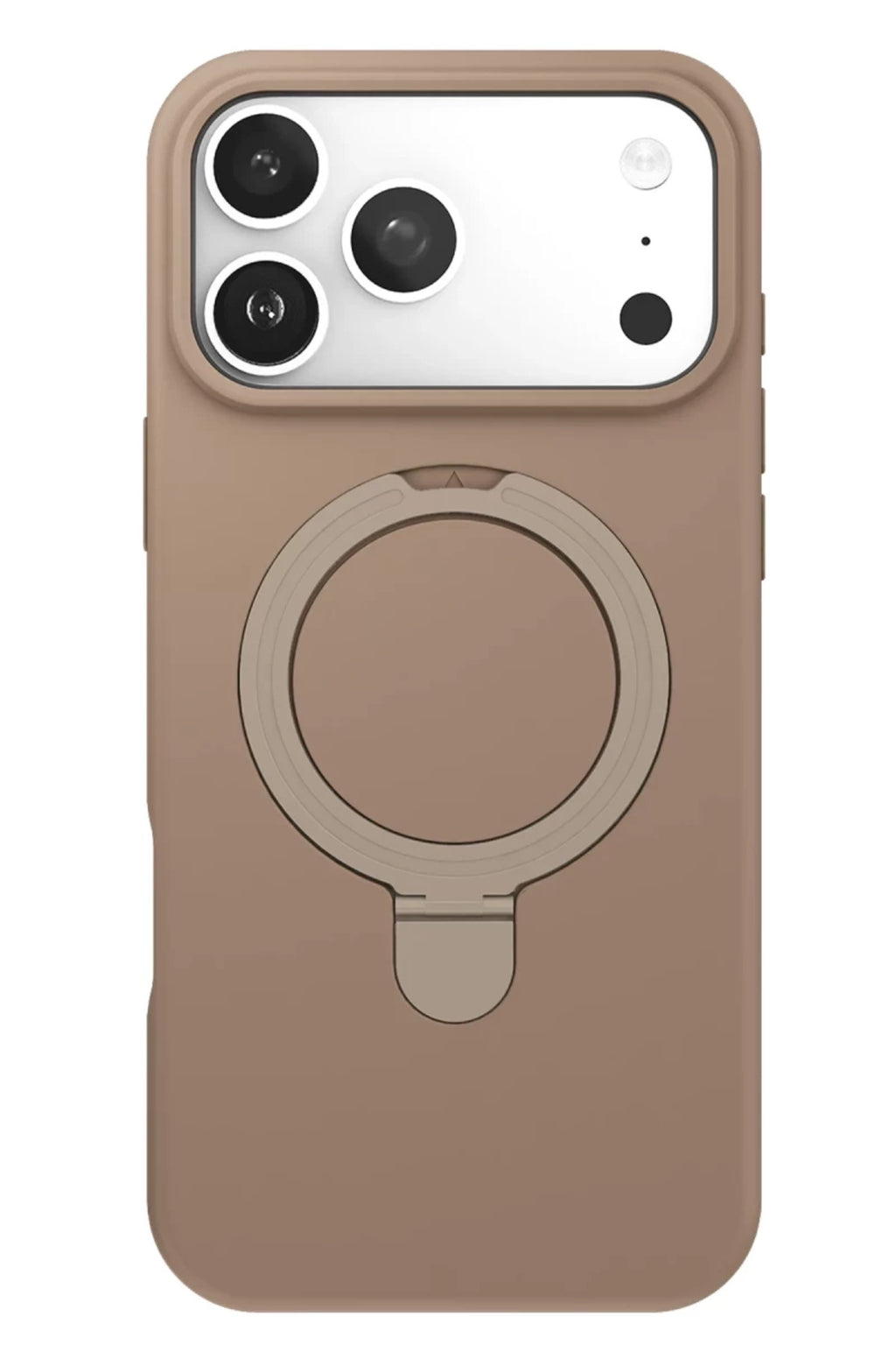 Apple iPhone 17 Pro Uyumlu Regal Magsafe Standlı Kapak - Çöl Titanyum