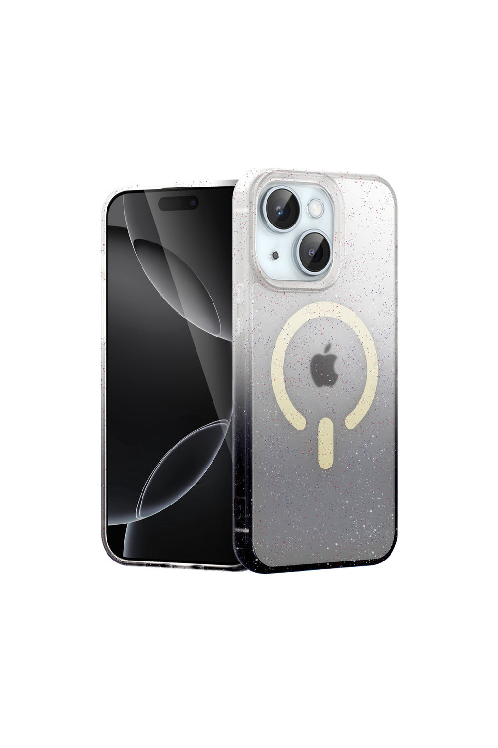 Apple iPhone 14 Uyumlu Pummel Shiny Magsafe Kapak - Siyah