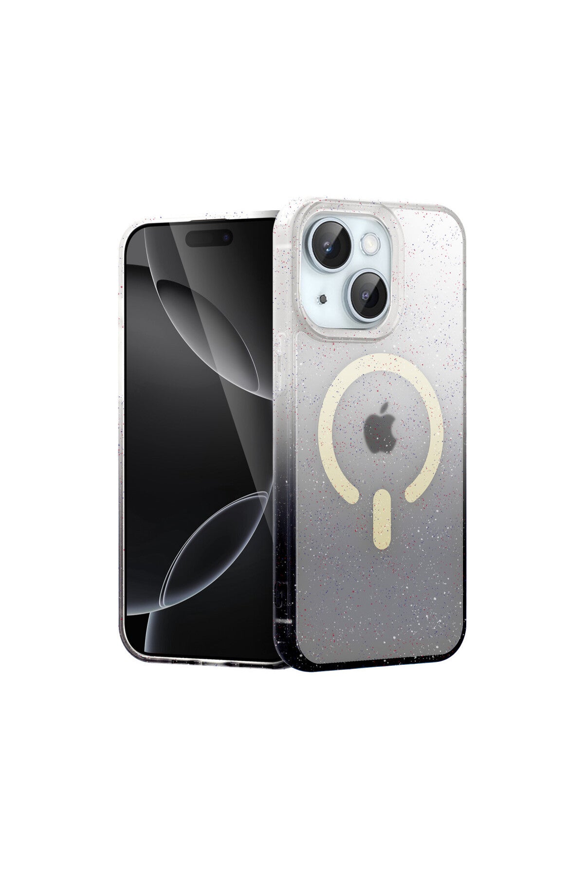 Apple iPhone 14 Uyumlu Pummel Shiny Magsafe Kapak - Siyah