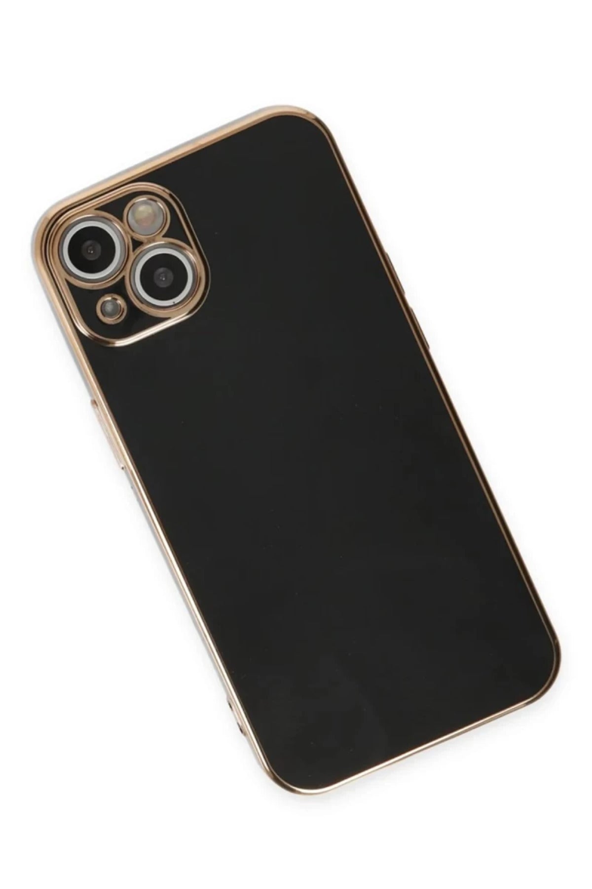 Apple iPhone 15 Uyumlu Kılıf Volet Silikon - Siyah