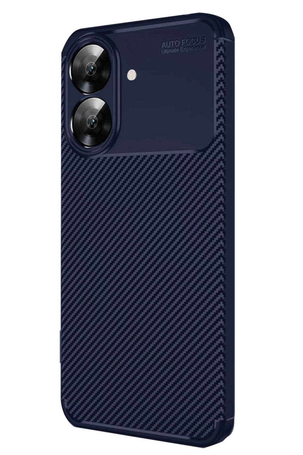 Realme Note 60 Uyumlu Kılıf Auto Focus Karbon Kapak - Lacivert
