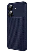 Realme Note 60 Uyumlu Kılıf Auto Focus Karbon Kapak - Lacivert