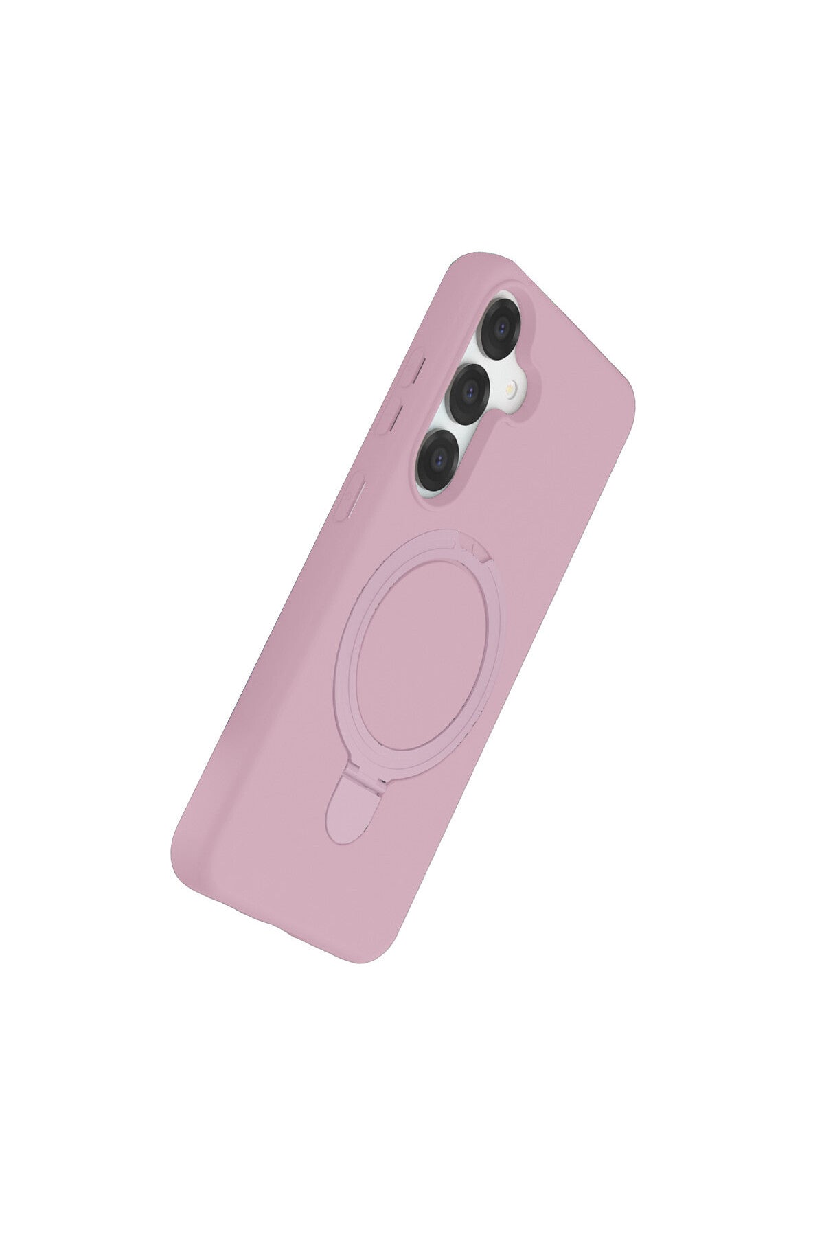 Samsung Galaxy S25 Uyumlu Regal Magsafe Standlı Kapak - Açık Pembe