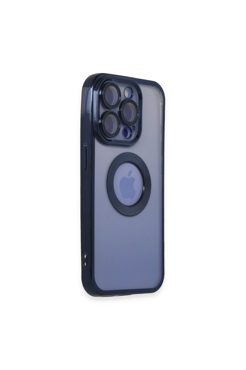 Apple iPhone 15 Pro Max Uyumlu Kılıf Slot Silikon - Lacivert
