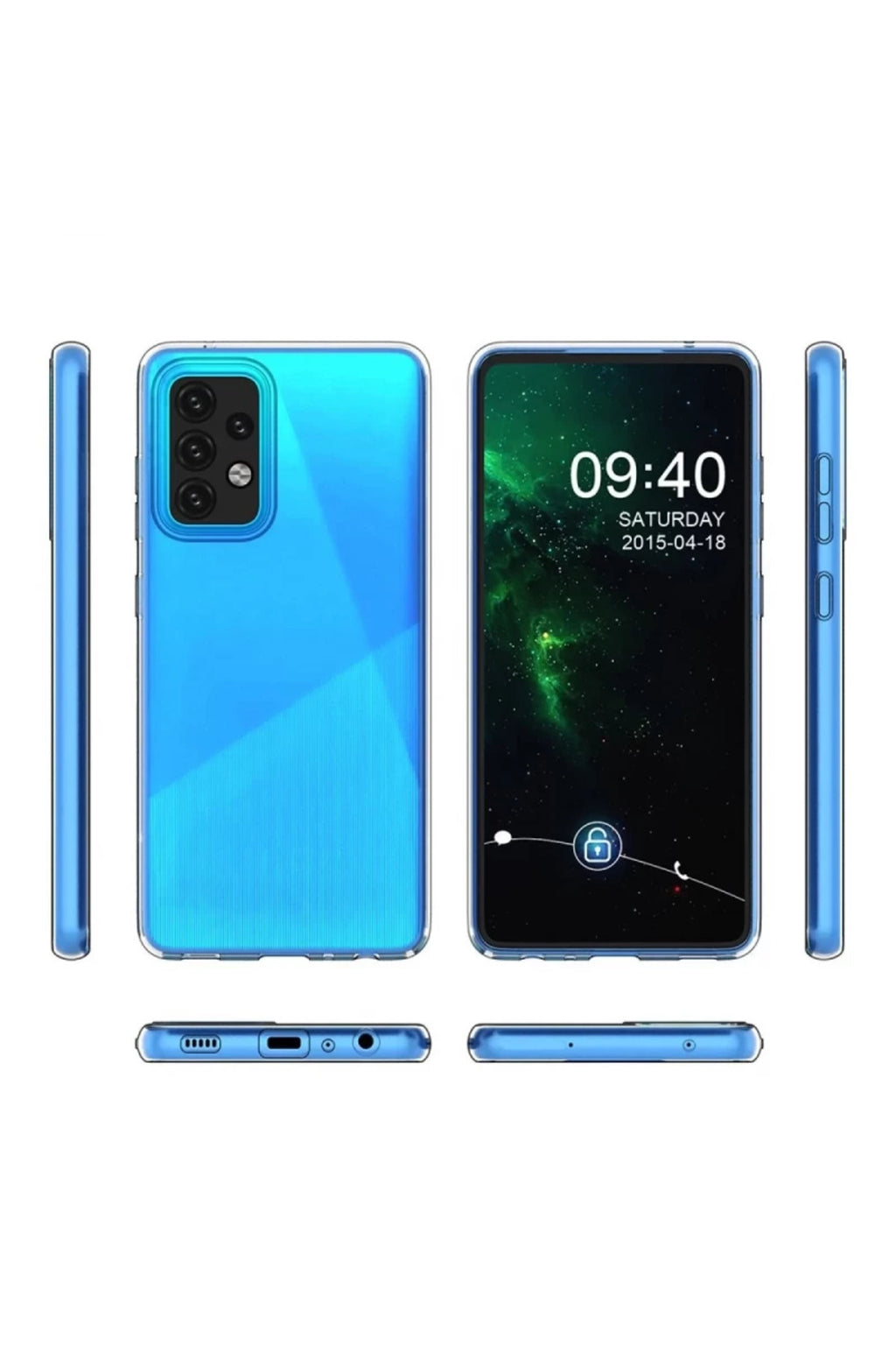 Samsung Galaxy A03S Uyumlu Kılıf Lüx Şeffaf Silikon