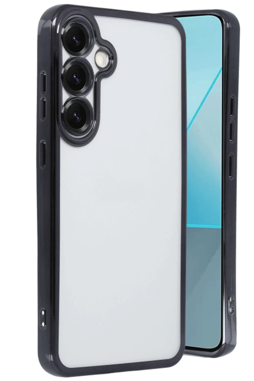 Samsung Galaxy S25 Uyumlu Kılıf Lensli Silikon - Siyah