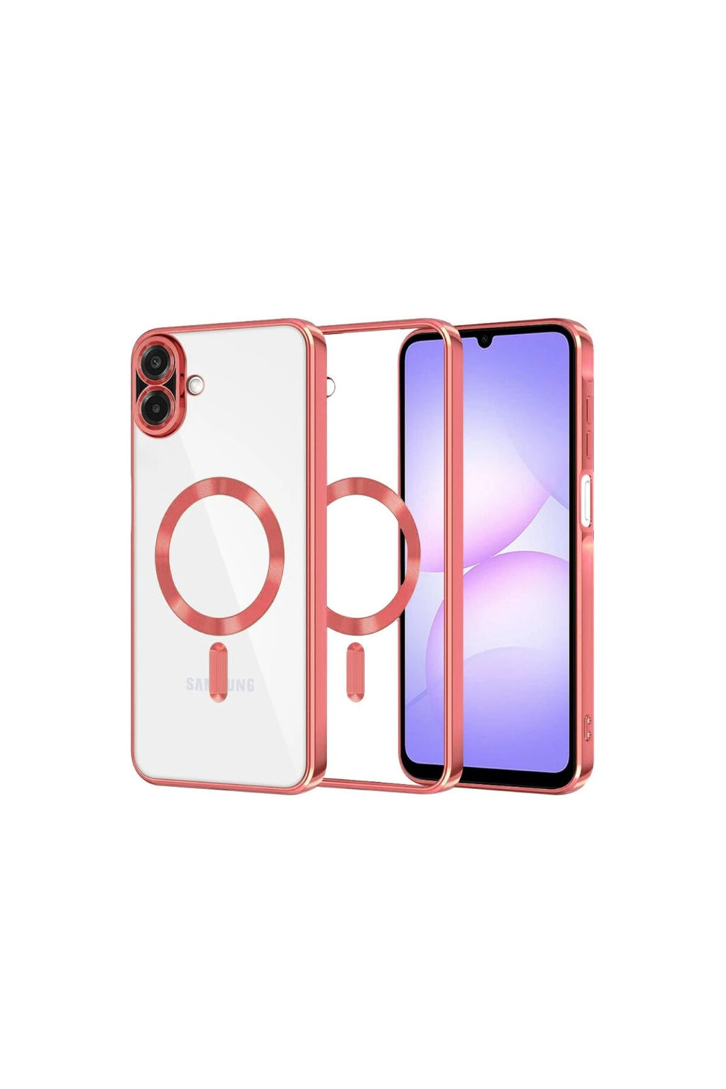 Samsung Galaxy A07 4G Uyumlu Kross Magneticsafe Kapak - Kırmızı