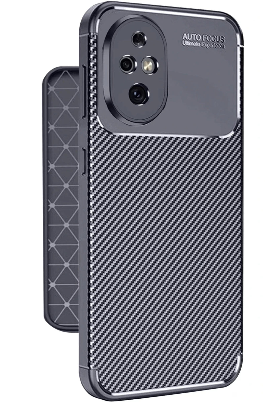 Honor 200 Uyumlu Kılıf Auto Focus Karbon Kapak - Lacivert