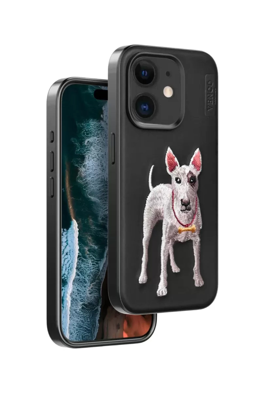 Venco Apple iPhone 11 Uyumlu Perma Desenli Kapak - Siyah