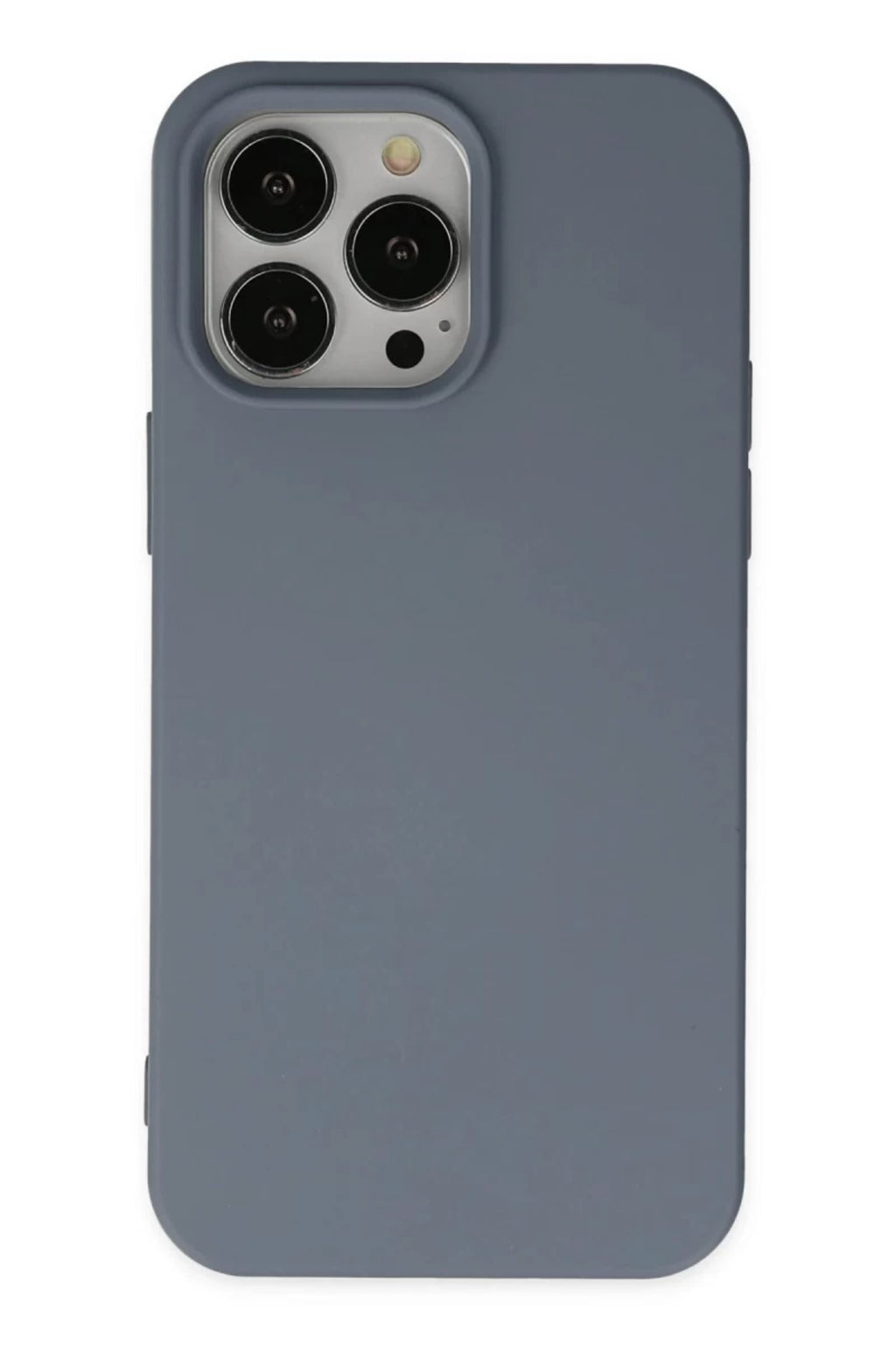Apple iPhone 15 Pro Max Uyumlu Kılıf Nano içi Kadife Silikon - Gri