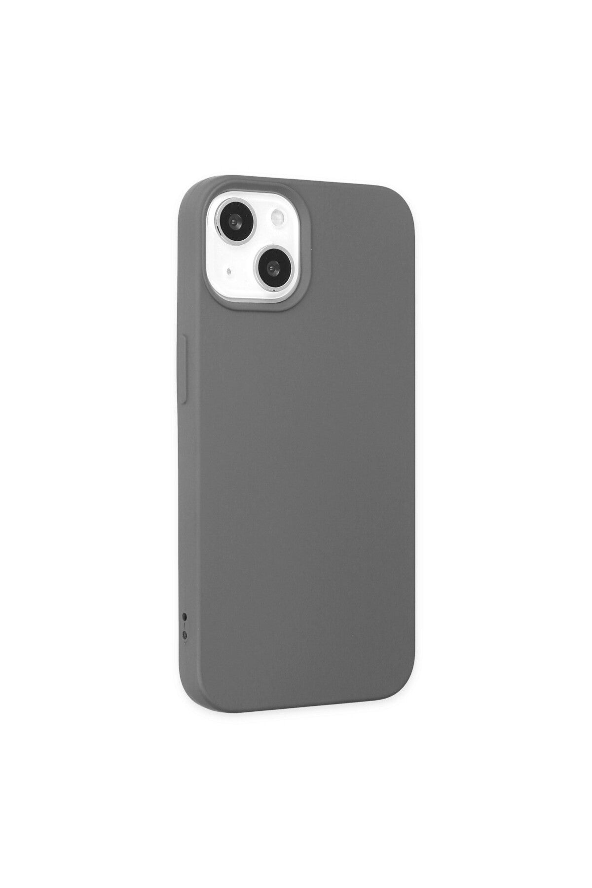 Apple iPhone 14 Plus Uyumlu Kılıf Nano içi Kadife Silikon - Gri