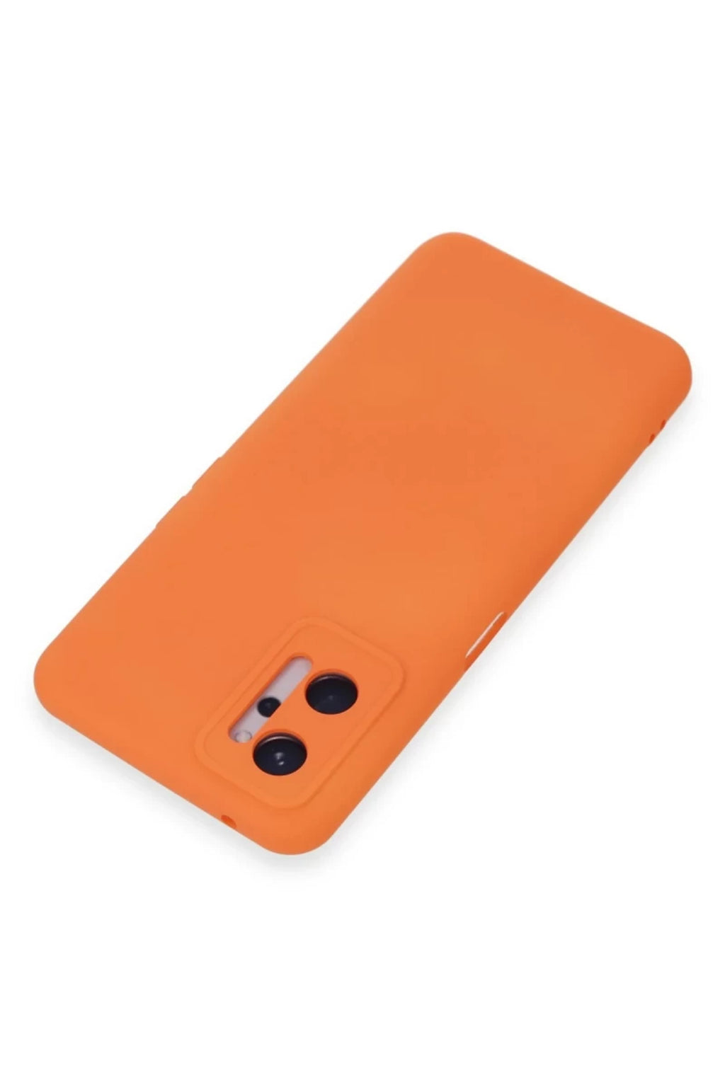 Realme 9i 4G Uyumlu Kılıf Nano içi Kadife Silikon - Turuncu