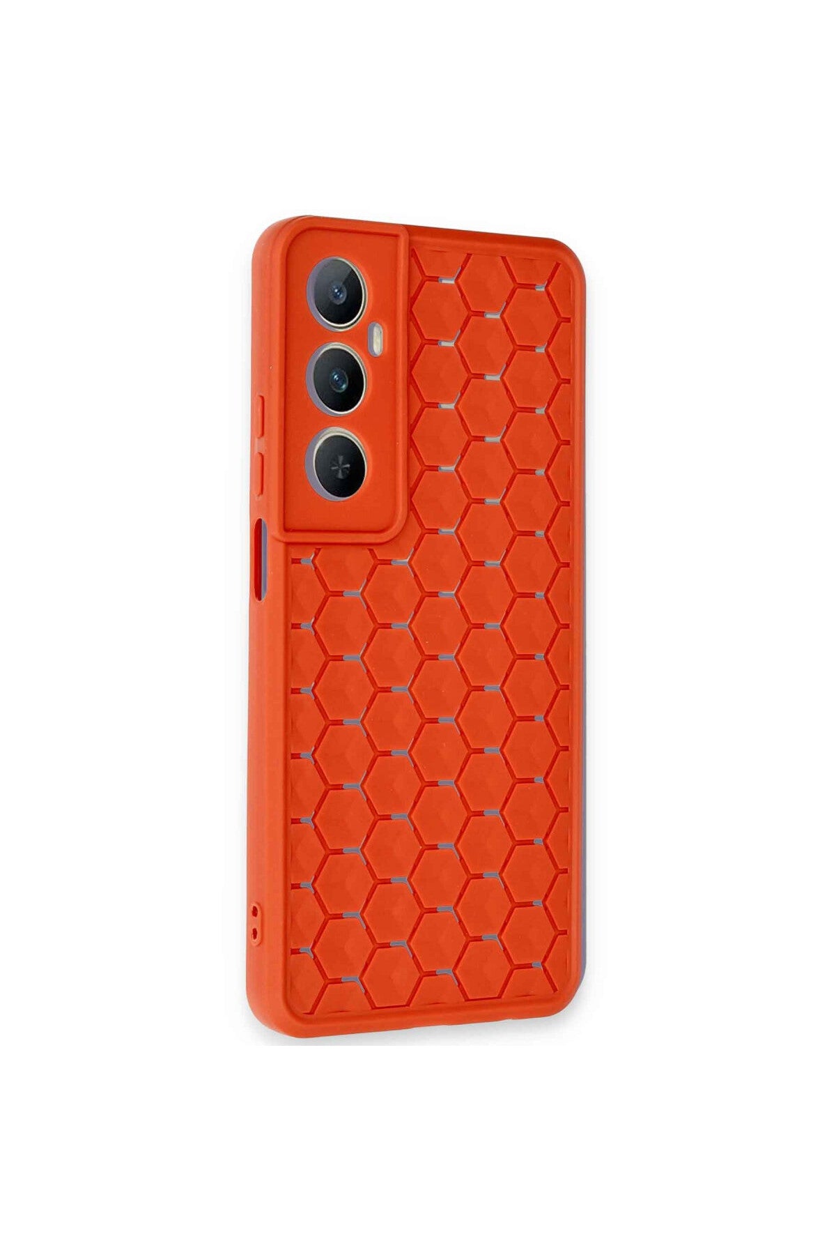 Realme C65 Uyumlu Kılıf Petek Silikon Kapak - Kırmızı