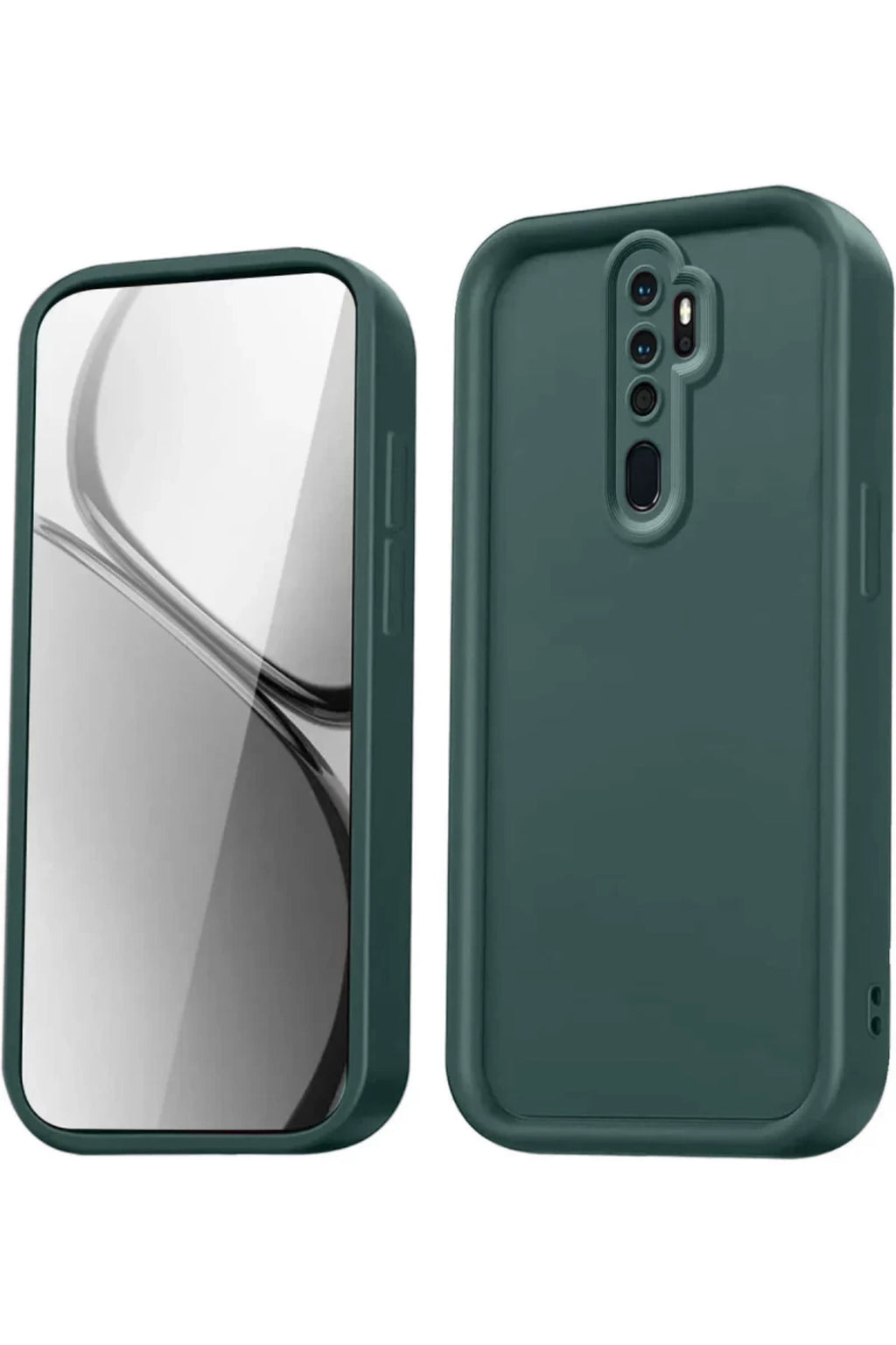 Xiaomi Redmi Note 8 Pro Uyumlu Kılıf Viera Silikon - Koyu Yeşil