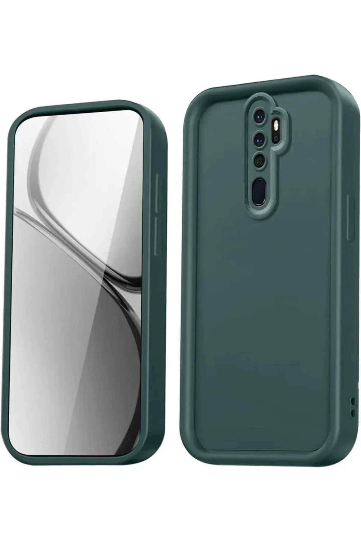 Xiaomi Redmi Note 8 Pro Uyumlu Kılıf Viera Silikon - Koyu Yeşil