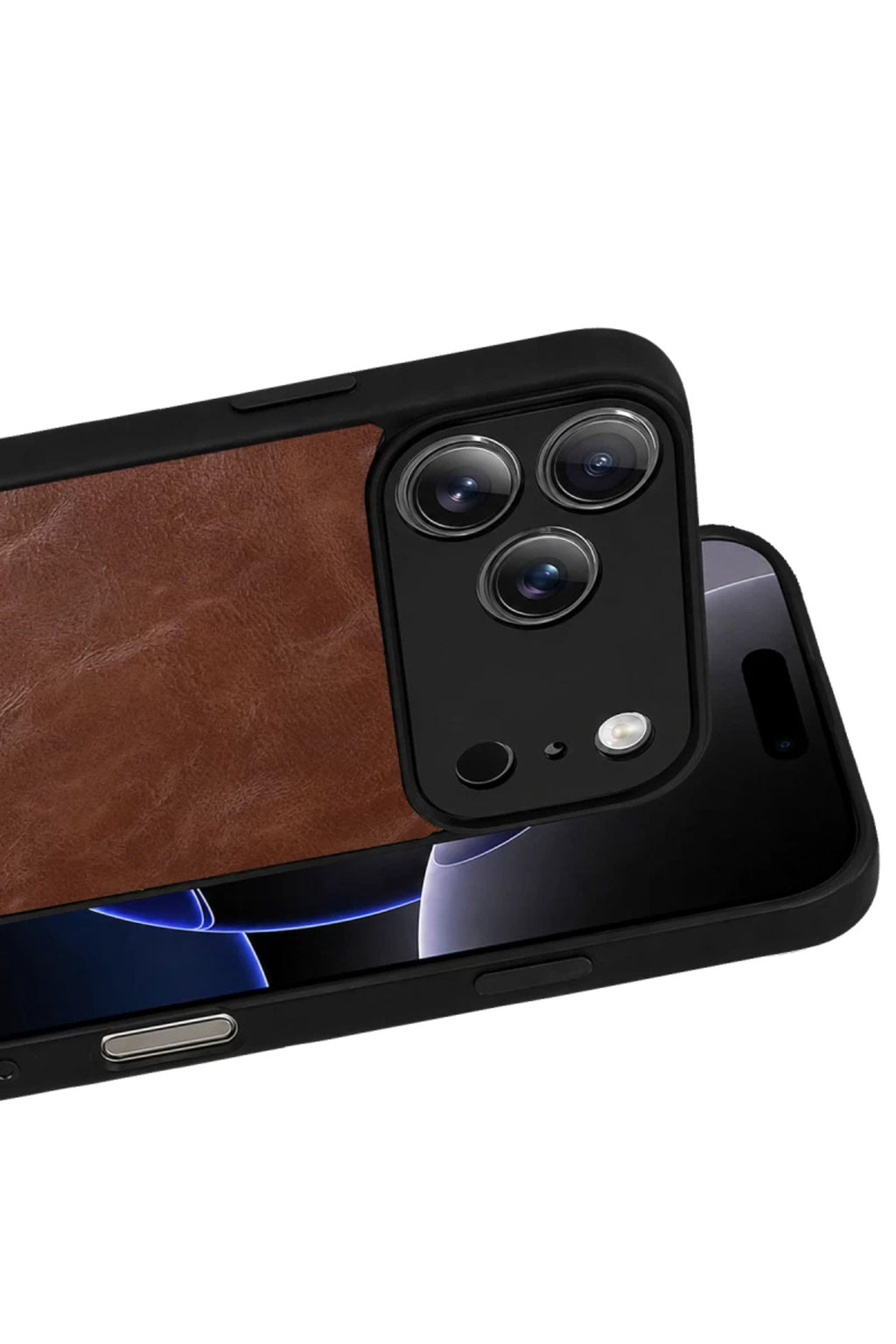 Apple iPhone 17 Pro Uyumlu Aras Deri Kapak - Taba