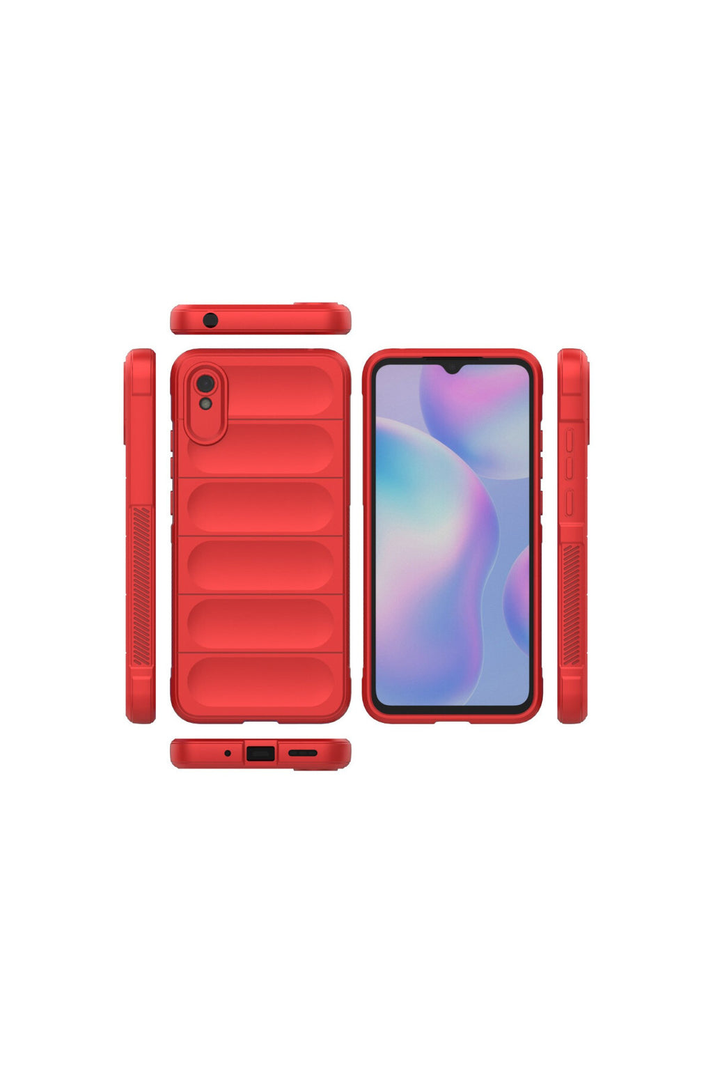 Xiaomi Redmi 9A Uyumlu Kılıf Optimum Silikon - Kırmızı