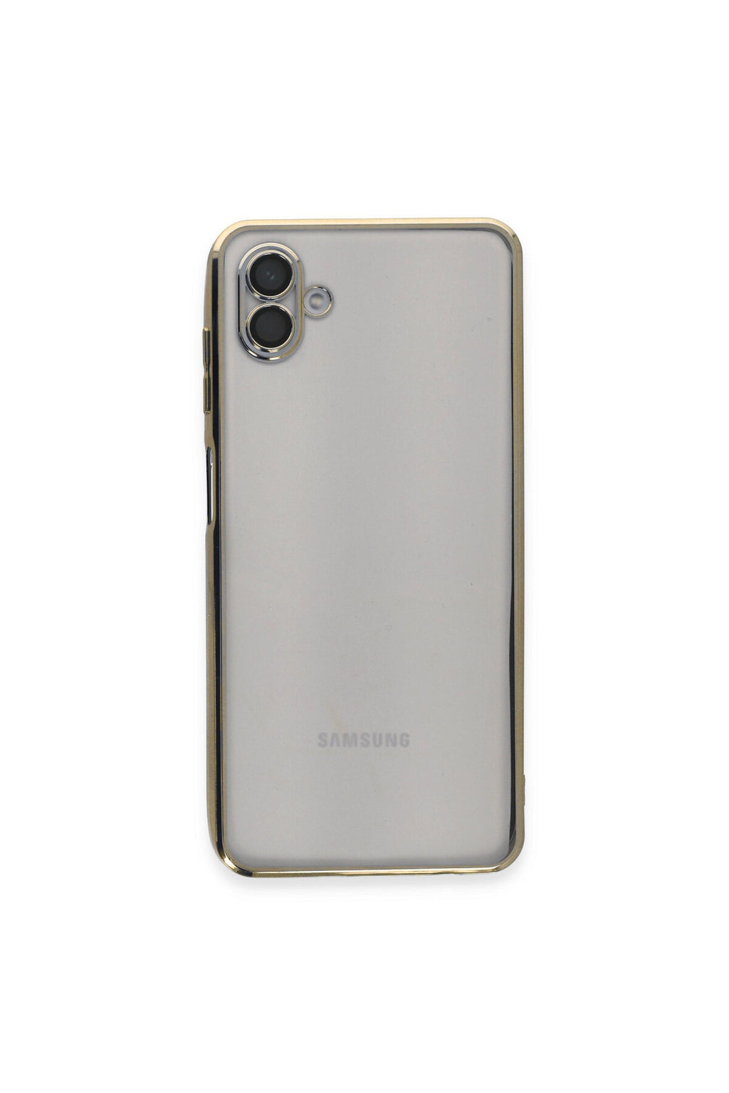 Samsung Galaxy A04 Uyumlu Kılıf Lensli Silikon - Gold