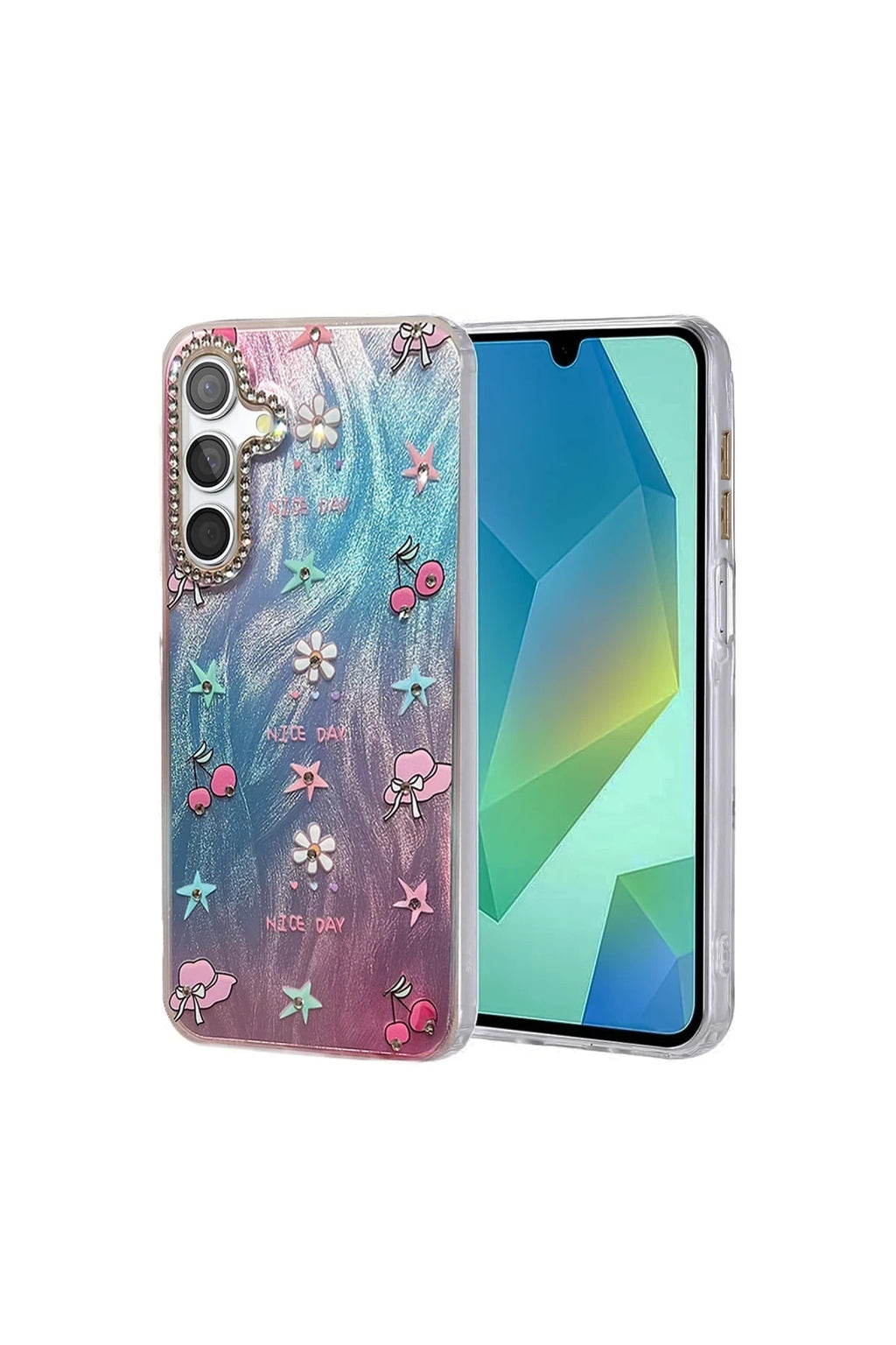 Samsung Galaxy S25 Uyumlu Kılıf Blade Aynalı Desenli Kapak - Desen 4