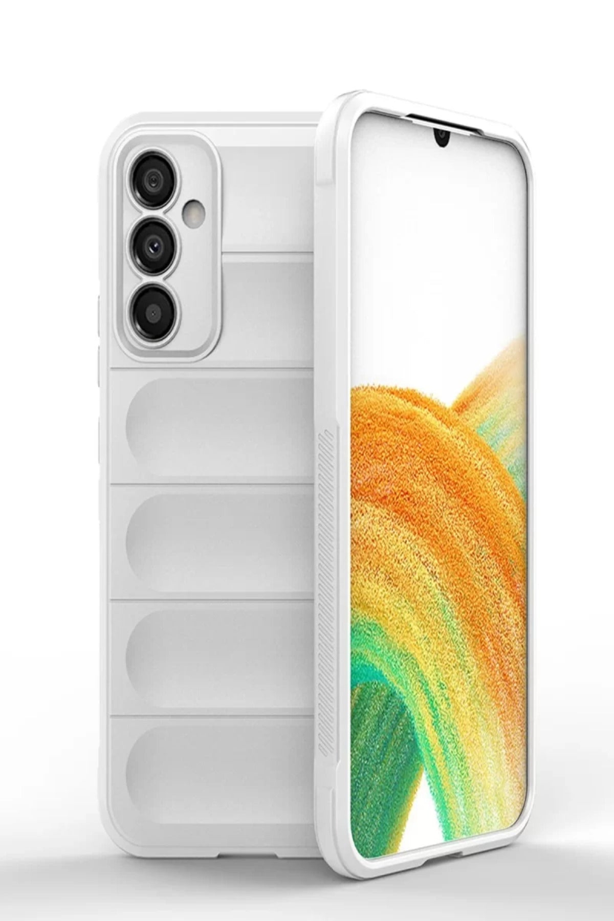 Samsung Galaxy A25 5G Uyumlu Kılıf Optimum Silikon - Krem
