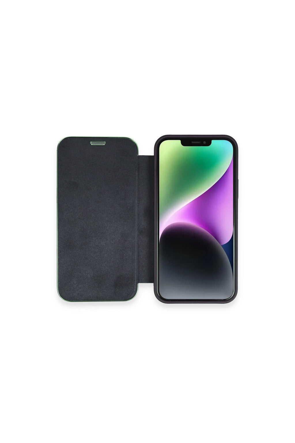 Apple iPhone 12 Uyumlu Kılıf Dolpin Kapaklı - Lacivert