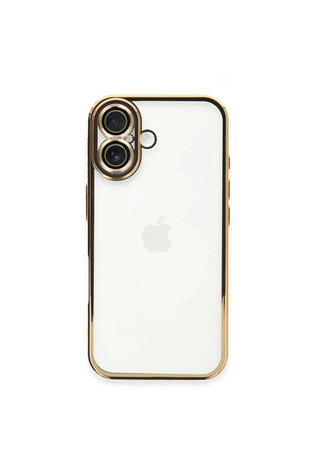 Apple iPhone 16 Plus Uyumlu Kılıf Lensli Silikon - Gold